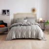 DM809K | King Size 6 piece Duvet Cover Set Ruffled Bedding 100% Cotton