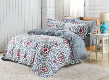 Duvet Cover Sheets Set, Dolce Mela Lanzarote Queen Size Bedding