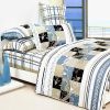 Blancho Bedding - [Floral Totem] 100% Cotton 5PC Comforter Set (King Size)