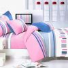 Blancho Bedding - [Pink Abstract] 100% Cotton 4PC Duvet Cover Set (Full Size)(Comforter not included)