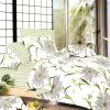 Blancho Bedding - [Green Lotus] 100% Cotton 5PC Comforter Set (Full Size)