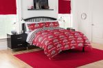 Ohio State University Buckeyes  Rotary Queen Bed In a Bag Set