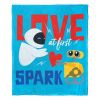 Wall-E; Love At First Spark Aggretsuko Comics Silk Touch Throw Blanket; 50" x 60"
