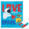 Wall-E; Love At First Spark Aggretsuko Comics Silk Touch Throw Blanket; 50" x 60"